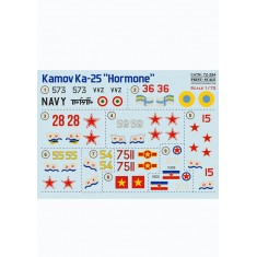 Decals for 1/72 Kamov Ka-25 "Hormone"
