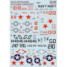 Decals for 1/72 Douglas ERA-3B Skywarrior Electronic Aggressors Part 1