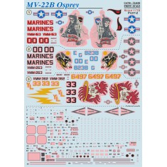 Decals for 1/72 Bell Boeing MV-22B Osprey