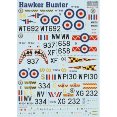 Decal for 1/72 British Air Force Hawker Hunter F.1-F.6 1950s-1960s