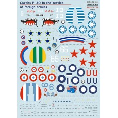 1/72 Curtiss P-40 In the service of Foreign Armies. Decal Part-1 RAAF