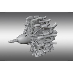 1/72 Gnome-Rhone 14K Mistral Major Radial Engine