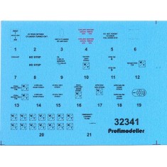 Decal for 1/32 Hawker Hurricaine Stencils