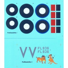 Decals for 1/32 Consolidated B-24 Liberator GR Mk.lll FL936 Ben Hall