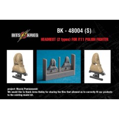1/48 PZL P.11c Pilot's Headrests for Arma Hobby Kit (2 variants)