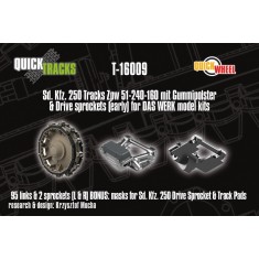 1/16 Sd.Kfz. 250 Tracks and Drive Sprockets (early) for DAS WERK kits