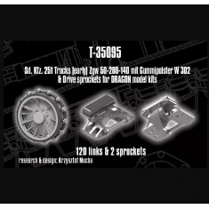 1/35 SdKfz. 251 Tracks (early) and Drive Sprockets for Dragon kits