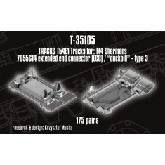 1/35 T54E1 type Tracks for M4 Sherman; EEC / "Duckbill" Type 3