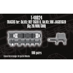 1/48 Tracks for Sd.Kfz. 182 Tiger II / King Tiger; Sd.Kfz. 186 Jagdtiger
