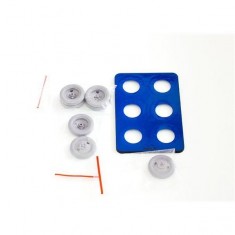 1/35 Soviet Cargo Truck GAZ-AA Wheels (7pcs, Rims w/2-holes) with Wheel Mask