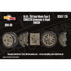 1/35 Sd.Kfz. 250 Type 1 Road Wheels for Dragon Kit