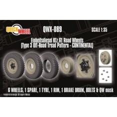 1/35 Einheitsdiesel kfz.61 Wheels Type 3 Off-road Tread (Continental)