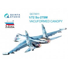 1/72 Sukhoi Su-27SM Vacuformed Clear Canopy for Zvezda kit