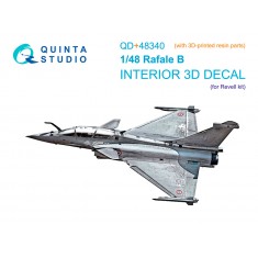 1/48 Dassault Rafale B Interior Details on 3D Decal (Revell) with parts