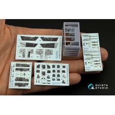 1/48 FA-18D Late Coloured Interior Detail Parts for Hasegawa kits with Resin parts