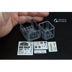 1/48 Fairey Battle Mk.I Interior 3D Decal for Trumpeter (with 3D-printed resin)