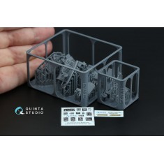 1/48 Fairey Barracuda Gunner Station Interior 3D Decal (Trumpeter) with parts