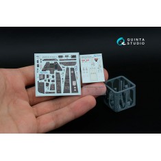 1/48 Ka-50 (black panels) Interior Details on 3D Decal (Italeri) with parts