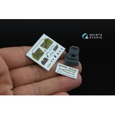 1/72 P-40N Warhawk Interior Details on 3D Decal (Academy) with 3D Resin parts