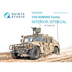 1/35 HUMVEE Family 3D-Printed & Coloured Interior on Decal Paper for Tamiya kits