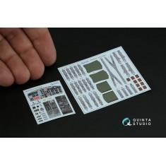 1/35 UH-1B Detail Parts on 3D Decal for Trumpeter kits