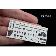 1/48 P-38F Interior Detail Set (on decal paper) for Tamiya Kit