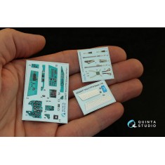 1/48 MiG-21PFM Emerald Colour Panels Interior Detail Set (on decal paper) for Eduard Kit