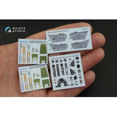 1/48 Dassault Mirage 2000B Coloured Interior Decals for Kinetic kit
