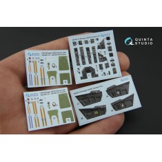 1/48 Dassault Mirage 2000D Coloured Interior Decals for Kinetic kit