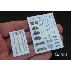 1/48 Messerschmitt Bf 109E 3D Printed & Coloured Interior Decals for Airfix