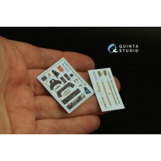 1/48 Fw 190A-5/6 3D-Printed & Coloured Interior on Decal Paper for Eduard kits