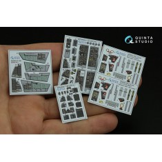 1/48 F-14B 3D-Printed & Coloured Interior on Decal Paper for GWH kits