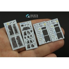 1/48 F-16D block 40 3D-Printed & Coloured Interior for Kinetic 2022 tool kits
