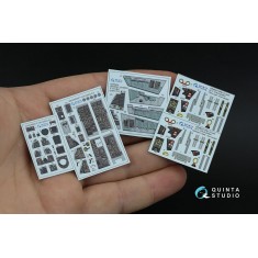 1/48 F-14A Tomcat Interior Details 3D Decal for GWH Kit