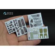 1/48 F-14D Super Tomcat Interior Details 3D Decal for GWH Kit