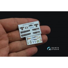 1/72 F-104G 3D-Printed & Coloured Interior on Decal Paper for Hasegawa kits