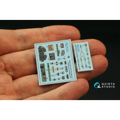 1/72 P-47D Thunderbolt Razorback Interior Details on 3D Decal for Tamiya kits