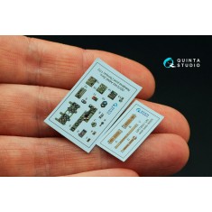 1/72 A6M2 Zero (Nakajima) Coloured Interior Detail Parts for Tamiya kits