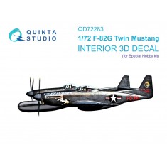 1/72 F-82G Twin Mustang 3D Interior Decals for Special Hobby Kit