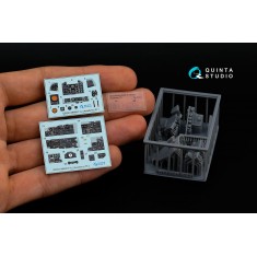 1/48 F-4J Phantom II Interior 3D Decal for Academy kits Small version w/Resin Parts