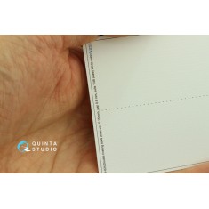 1/48 Double Riveting Rows (each 0.15 mm, gap 0.6 mm) White Colour, Total L: 6.2m/20 ft