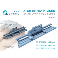 1/35 9K121 Vikhr ATGM Set for Ka-52 (6pcs)