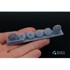 1/48 I-16 Wheels Early Type with Separate Hubs and Weighted Tyres