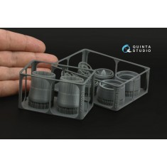 1/48 Su-30SM Exhaust Nozzles (Parking Position, Dropped) (Zvezda)