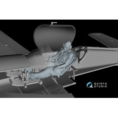 1/48 Male Pilot Seated in Su-31 for Quinta Models