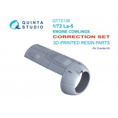 1/72 WWII La-5 Engine Cowlings Correction Set for Zvezda Kit