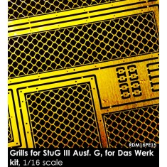 1/16 StuG III G Grills for Das Werk kit