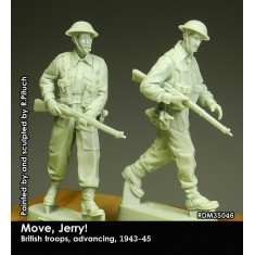 1/35 Move, Jerry! British Troops Advancing 1943-45 (2 figures)