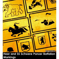1/35 Heer and SS Schwere Panzer Battalion Markings
