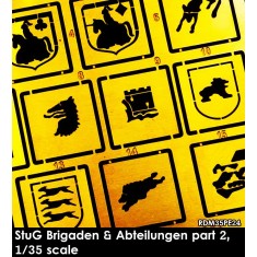 1/35 StuG Abteilungen & Brigaden set #2 (unit stencils)